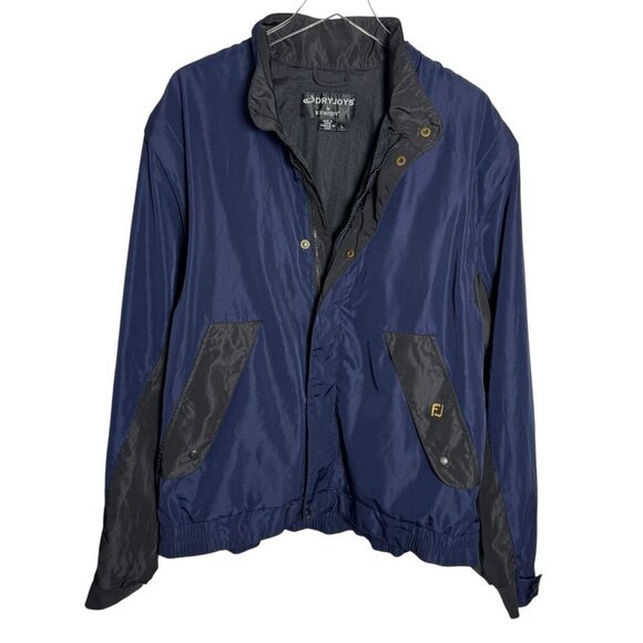 Footjoy Dryjoys Convertible Jacket Vest mens size Large Black & Blue - Picture 9 of 9